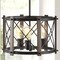 Jonathan Y Ferme 16" 3-Light Adjustable Iron Rustic Farmhouse LED Pendant, Brown/Oil Rubbed Bronze JYL7501A - alternate 9