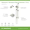 Symmons Braston HydroMersion Single Handle Shower Faucet Trim Kit with Hand Spray (Valve not Included) S5898STN15TRM - alternate 2
