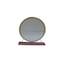 Homeroots 19" Brass Round Metal Framed Freestanding Mirror 485939 - alternate 4