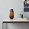 Homeroots 12" Burnt Umber Wavy Glass Table Vase 565476 - alternate 6