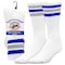Railroad Sock "Team Spirit" Striped Crew Socks, Blue/Silver, 2PK 1570S BL/SIL - alternate 1
