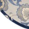 Homeroots 4' Blue And Gray Round Floral Indoor Outdoor Area Rug 546639 - alternate 8