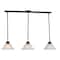 Vaxcel Da Vinci 3L Bronze Linear Chandelier Island Pendant Light Fixture PD5027OBB - alternate 1