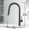 Vigo Greenwich Single-Handle Pull-Down Sprayer Kitchen Faucet with Touchless Sensor in Matte Black VG02029MBS - alternate 5