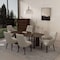 Manhattan Comfort 6-Piece Beever Dining Chair and Arm Chair in Taupe 6-DC103-TP - alternate 1