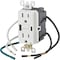 Leviton SmartlockPro White 2-Port USB Charging Outlet W/ 5-15R Self-Test GFCI In-Wall Charger Duplex Outlet R02-GUAC1-0BW - alternate 4