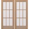 Doornmore G109, 74.5" x 82" ( 2x36" Door) Left Hand, Mahogany SDL 9 Lite Exterior Door G109-SW-3680_2_LI - alternate 10