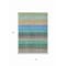 Homeroots 5' X 8' Sage Teal Blue And Tan Striped Washable Indoor Outdoor Area Rug 614828 - alternate 8
