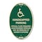 Signmission Handicapped Parking - Special Plate Required , 12 In X 18 In Architectural, Heavy Gauge Aluminum A-OV-G-1218-23913 - alternate 1