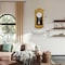 Clockswise 24in Wall Clock Vintage-Inspired Wood-Grain Texture Distressed Finish Battery-Operated, Yellow QI004145.L.YL - alternate 7