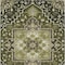 Homeroots 5' X 8' Olive Green Ivory And Brown Oriental Washable Indoor Outdoor Area Rug 600175 - alternate 9