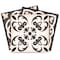 Homeroots 12" X 12" Charcoal and White Mosaic Peel and Stick Removable Tiles 556432 - alternate 7