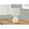 Homeroots 17" Cream Ceramic Geometric Table Lamp With Cream Drum Shade 545875 - alternate 5