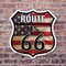 Signmission Route Us 66 Flag, 6 inch X 6 inch, Plastic Sign, 2PK SHI-P-2PACK-6-483 - alternate 5