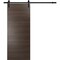 Sartodoors Sturdy Barn Door with Hardware, Planum 0010 Chocolate Ash, 6.6FT Rail Hangers Heavy Set, Modern Sol PLANUM0010BD-B-CA-1884 - alternate 7