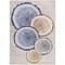 Homeroots 9' X 12' Beige Blue and Gold Faux Bois Washable Non Skid Indoor Outdoor Area Rug 564399 - alternate 9