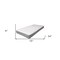 Homeroots 75" X 54" X 6" Full White And Gray Fabric Mattress 318760 - alternate 2