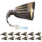 Nuwatt 25W Bronze LED Bullet Light 3000K/4000K/5000K 3CCT IP65 Outdoor Waterproof Lighting, 12PK NW-BLT-25W-3CT-KN-BZ-12P - alternate 1