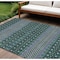 Homeroots 10' X 14' Green Blue And Purple Tribal Washable Indoor Outdoor Area Rug 582565 - alternate 1