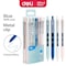 Deli LINFNI Retractable Gel Pen 0.5mm, Blue Ink, Metal Clip, 12PK EG86-BL - alternate 1