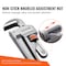 Vevor Aluminum Straight Pipe Wrench 24 in Adjustable Plumbing Wrench CRV Jaw TD0505 24" - alternate 6