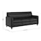 Flash Furniture Agent 3 Piece Reception Set with Charging Banks and Solid Wood Legs in Black LeatherSoft BT-827U-SET-BLK-GG - alternate 5
