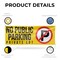 Signmission No Public Parking Private Lot, 24 Inch x 72 Inch, Vinyl Banner B-72-30757 - alternate 4