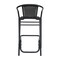 Flash Furniture Lila  Commercial Grade Black Rattan Indoor-Outdoor Restaurant Barstool, PK4 4-SDA-AD632032R-BK-GG - alternate 13