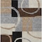 Homeroots 8' X 10' Pewter Gray And Black Geometric Washable Indoor Outdoor Area Rug 612590 - alternate 8