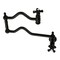 Kingston Brass Wall Mount Pot Filler Faucet, Matte Black KS2100PKX - alternate 1
