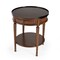Homeroots 26" Medium Brown Manufactured Wood Round End Table With Drawer And Shelf 488896 - alternate 1