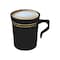 Smarty Had A Party 8 oz Black with Gold Edge Rim Round Plastic Coffee Mugs 120 Mugs, 120PK 6934-BKG-CASE - alternate 7