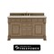 James Martin Vanities Brookfield 60 in. Single Vanity, Pecan w/ 3 CM Victorian Silver Silestone Top 547-V60S-PCN-FVSL - alternate 1