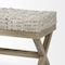 Homeroots 16in Beige and Brown Upholstered Faux Leather Bench 376188 - alternate 7