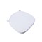 Chivari White Fabric 2" Thick Cross Back Cushion CUSHXSTRAP-WHI-AX-T - alternate 4