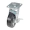 Vestil Rubber Swivel With Brake Caster 6 In. Diameter x 2 In. Width 771 Lb. Capacity Black/Gray CST-VE-6X2MRA-SWB - alternate 1