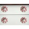 Homeroots Set of Twelve Red And White Floral Ceramic Drawer Pull Knobs, 12PK 358130 - alternate 6