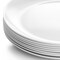 Gibson Ultra Olstead 8 Piece Break-Resistant Tempered Opal Glass Dinner Plate Set in White 138951.08 - alternate 5