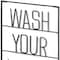 Homeroots Wash Your Hands Sign 20" X 17" Black Wash Your Hands Metal Wall Decor 608990 - alternate 5