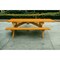 Homeroots 94" Natural Solid Wood Outdoor Picnic Table 525014 - alternate 1