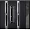Vdomdoors Steel Double Doors Deux 1755 Black Enamel Sidelight Exterior Window Stainless Inserts Single Modern DEUX1755DEXD-BLK-RH-W72+12 x H80 - alternate 5