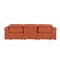 Homeroots 100" Camel Top Grain Leather Reclining Metal USB Sofa 720362 - alternate 6