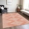 Homeroots 8' X 10' Salmon And Ivory Geometric Washable Indoor Outdoor Area Rug 598619 - alternate 7