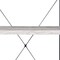 Homeroots 43" Antiqued White And Black Metal and Wood Four Tier Etagere Bookcase 486309 - alternate 5