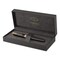 Parker Sonnet Fountain Pen with Gift Box, Medium Fountain Nib, Black Ink, Black/Gold Barrel 1931495 - alternate 1