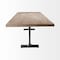 Homeroots 96" Natural And Black Solid Wood And Metal Trestle Base Dining Table 380482 - alternate 7