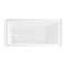 Kingston Brass 60" Acrylic Rectangular 3-Wall Alcove Tub w/ Anti-Skid Surface, Left Hand Drain Hole, Glossy White VTAP6031L22T - alternate 4