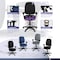 Regency Comfort Series High-Back Multifunctional Fabric Computer Task Chair - Black 125-DK-BK - alternate 7