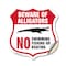 Signmission Alligator Warning Shield Sign Beware Of, 18 Inch X 18 Inch, Vinyl Decal SHI-D-18-358 - alternate 1
