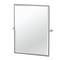 Gatco Glam 32.5" Framed Rectangle Mirror, Satin Nickel 4649FS - alternate 1